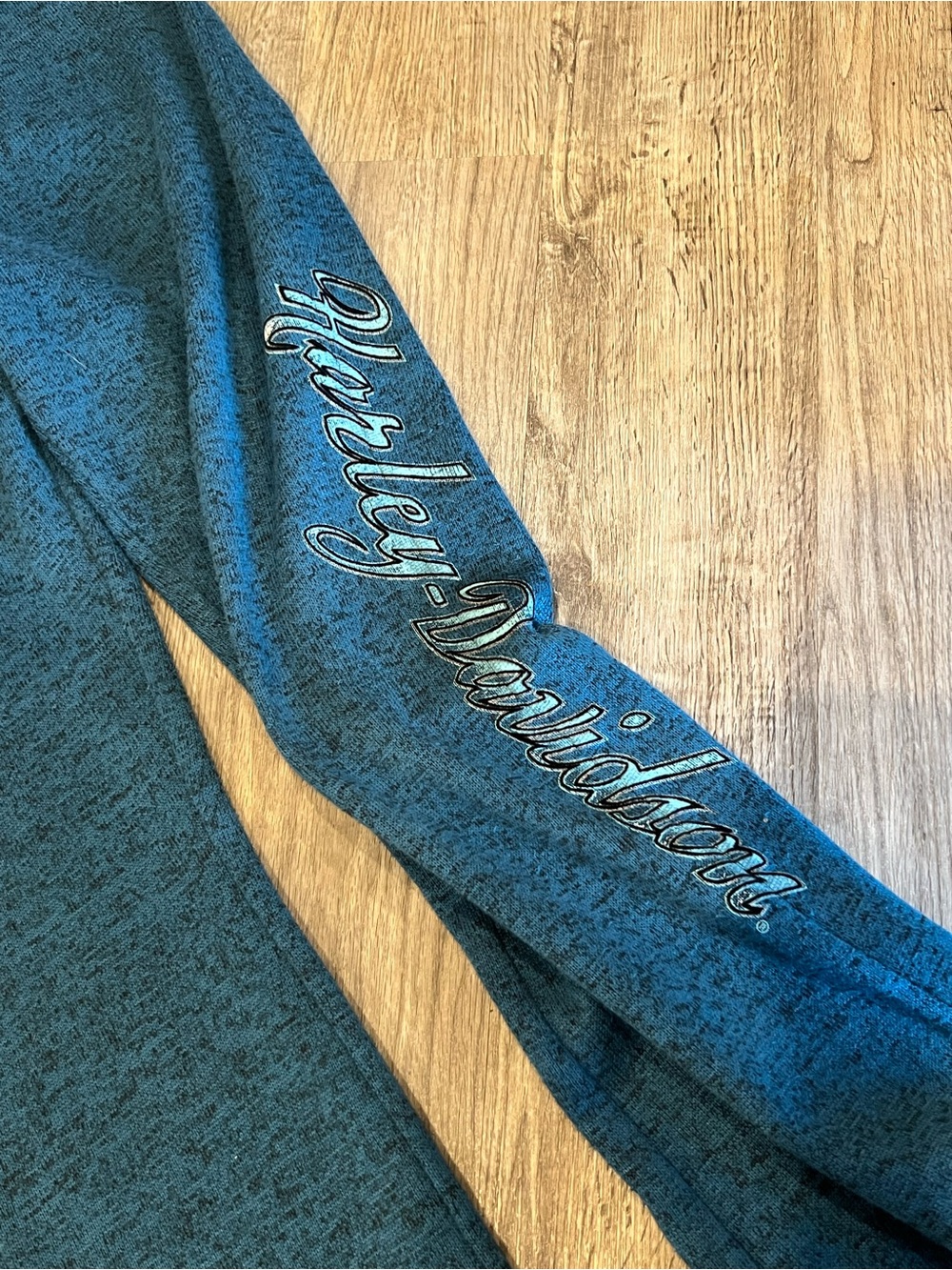 Harley-Davidson Genuine MotorClothes Lounge Sweatpants Teal Blue XL - Picture 2 of 6